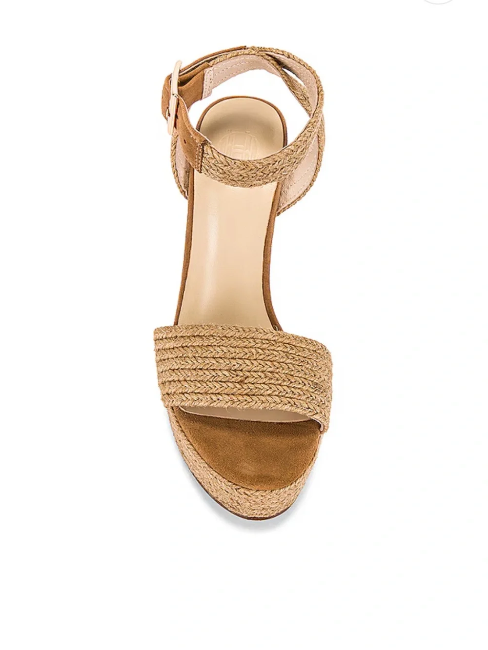 House of Harlow 1960 REVOLVE Artisan Heels Natural Tan Braid Platform Sandals 8